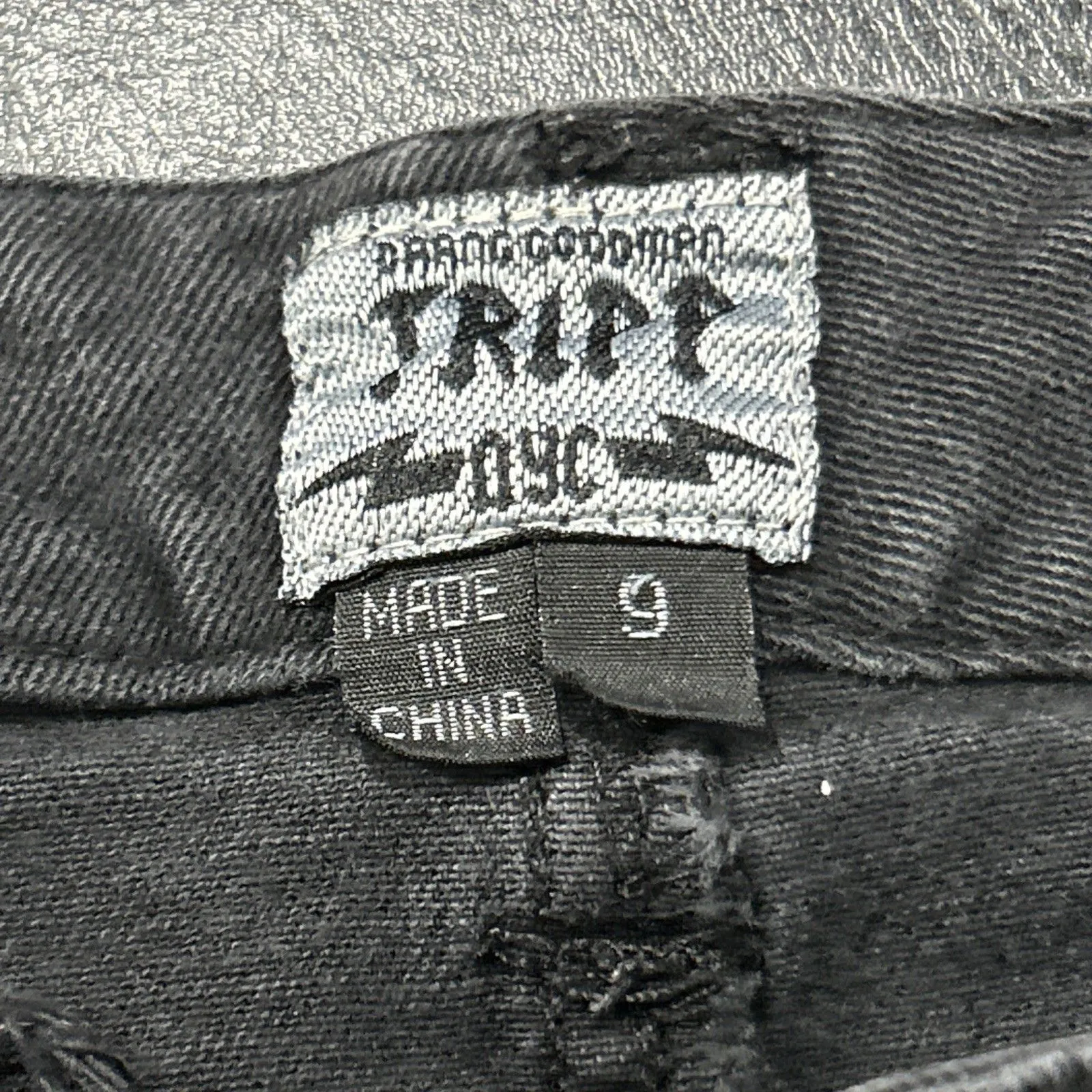 Tripp NYC Daang Goodman Jeans Womens 9 Black Skinny Goth Y2K Ripped Distressed - Image 3