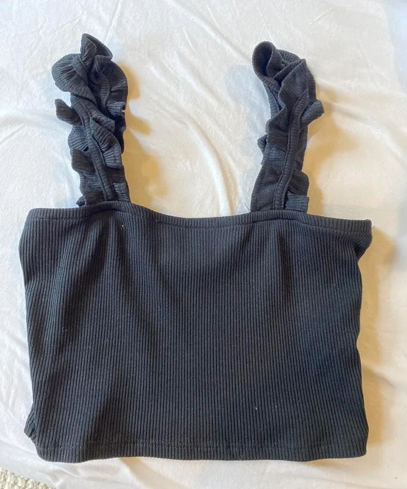 ZARA Ruffled Crop Top - Image 3