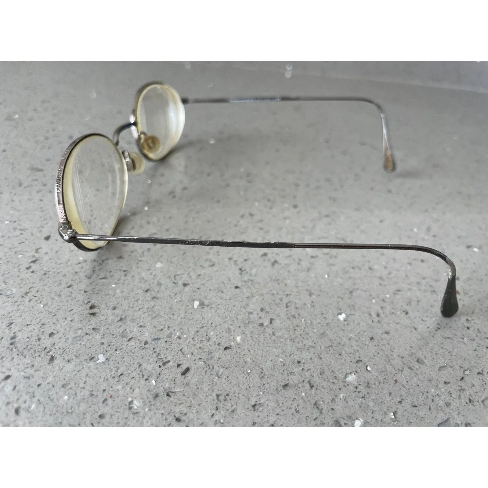 Emporio Armani 101 1115 50-20-135 Eyeglasses Frames ONLY full rim oval Italy - Image 4