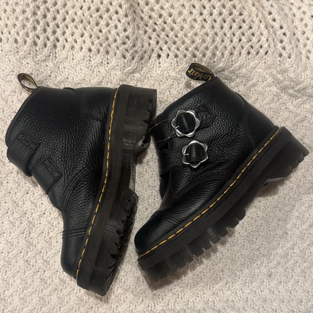 DR MARTENS DEVON FLOWERS WOMENS ANCLE BOOTS 7 - Image 5