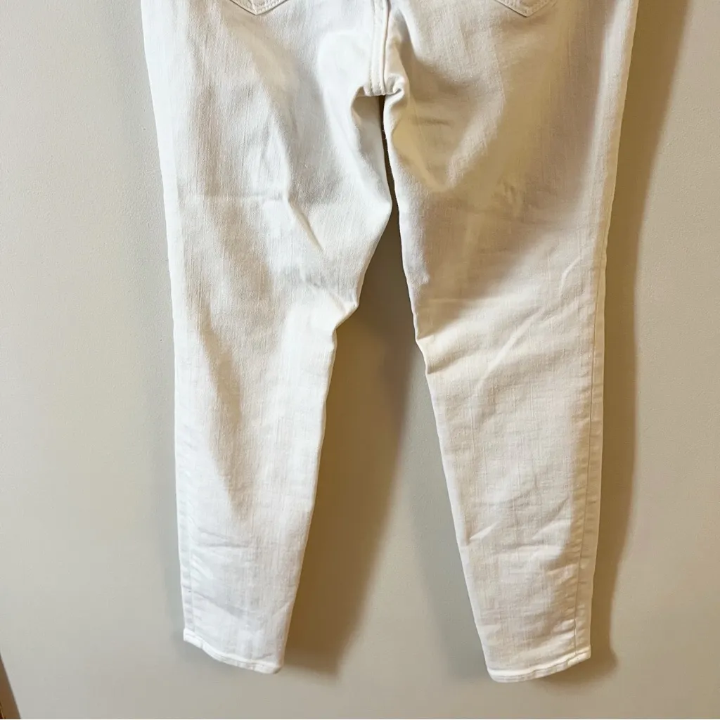 Athleta Sculptek Skinny Ankle Jeans White 530638-00 Size 2 Petite - Image 8