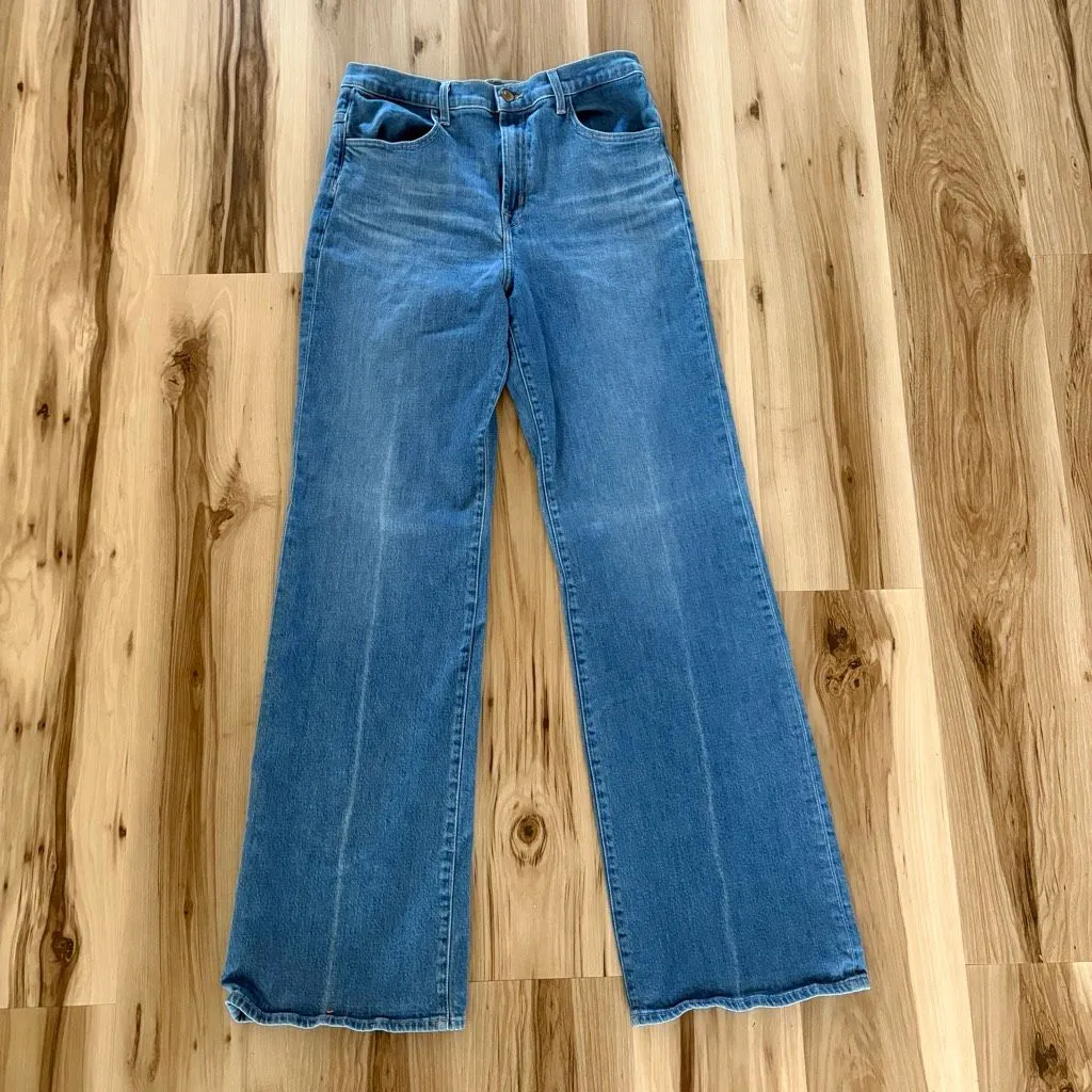 J Brand Joan High-Rise Wide-Leg Jeans in Alto size 30 - Image 3