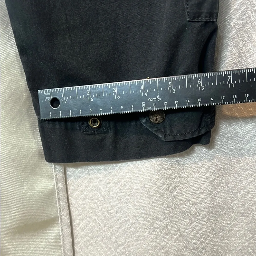 Ralph Lauren Sport Black Cotton Cargo Pants Size 6 Utility Zippers - Image 11