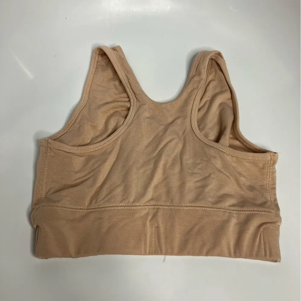 Kindred bravely Davy piper French Terry nursing‎ bra tan peach women’s size S+ - Image 4