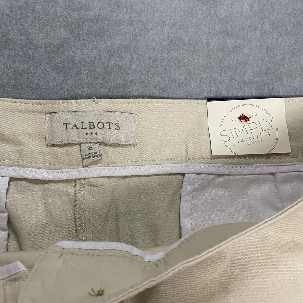 Talbots Shorts Women’s Sz 16 Twill Weekend Khaki Tan Summer Vacation Beachy - Image 4