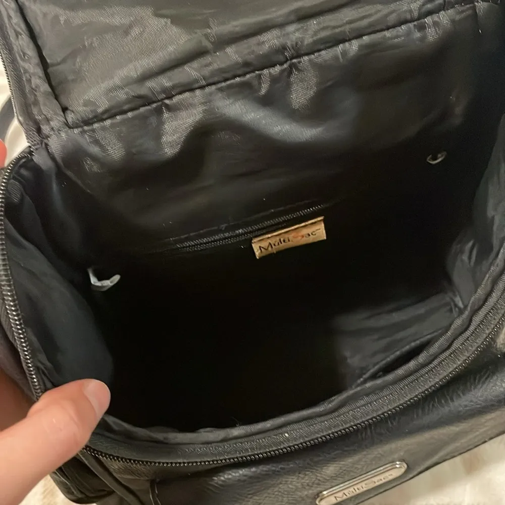 Black  Mini Backpack Purse - Image 7