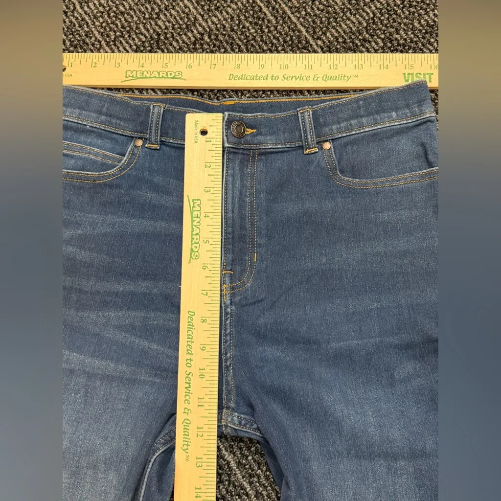 Lands End High Rise Straight Jeans Size 20 Blue Denim Womens Casual Pants - Image 2