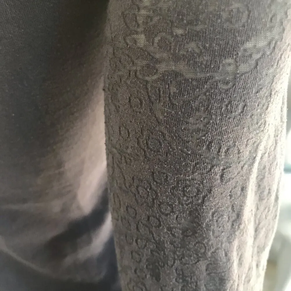 Lole Long Sleeve Blue Cotton Polyester Floral Sleeve Shirt Women's Size S - Image 6