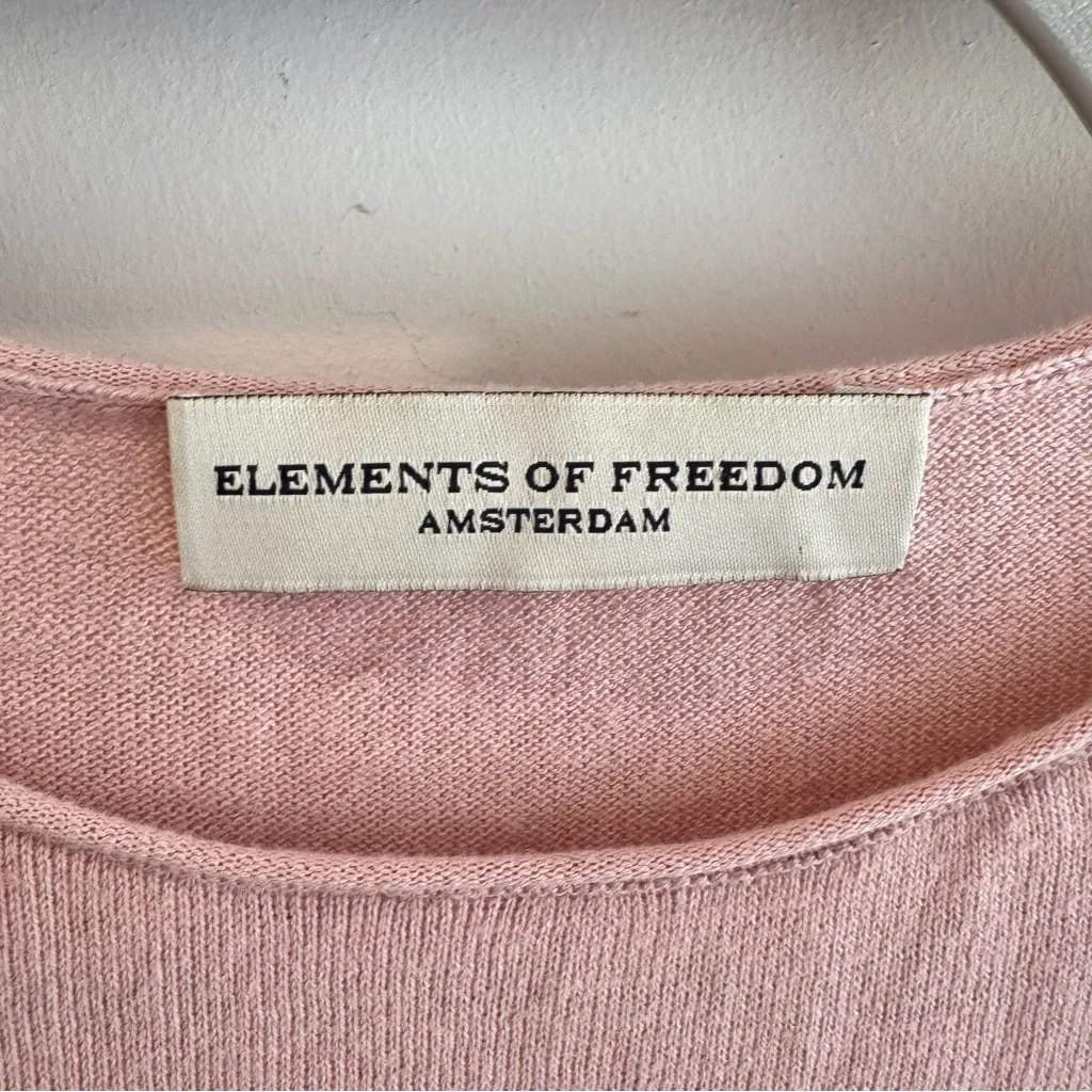 Elements of Freedom Amsterdam Petal Pink Cotton Cashmere Sweater Small - Image 2