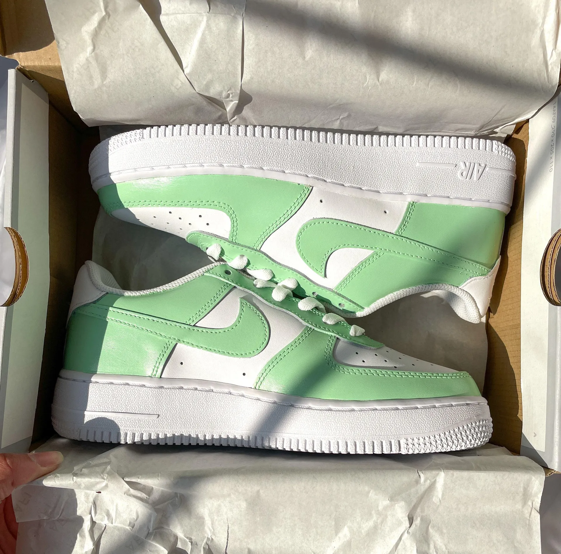 Nike Air Force 1 Custom Sage Green - Image 4