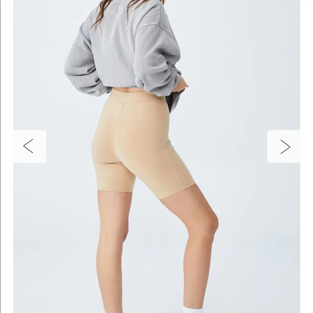 2/$30 Cotton On the pip jersey bike shorts taupe XS 4 new - Image 3