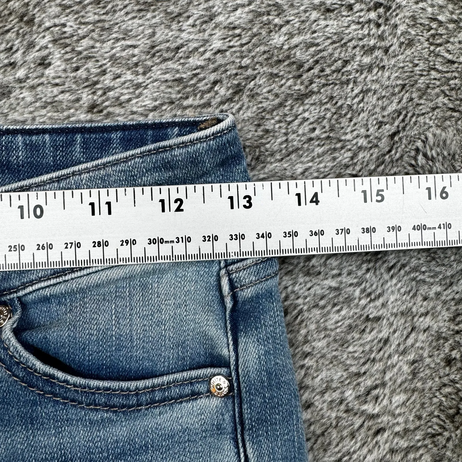 WHBM Denim Jeans Mid-Rise Slim Everyday Soft Women's 00S - Image 6