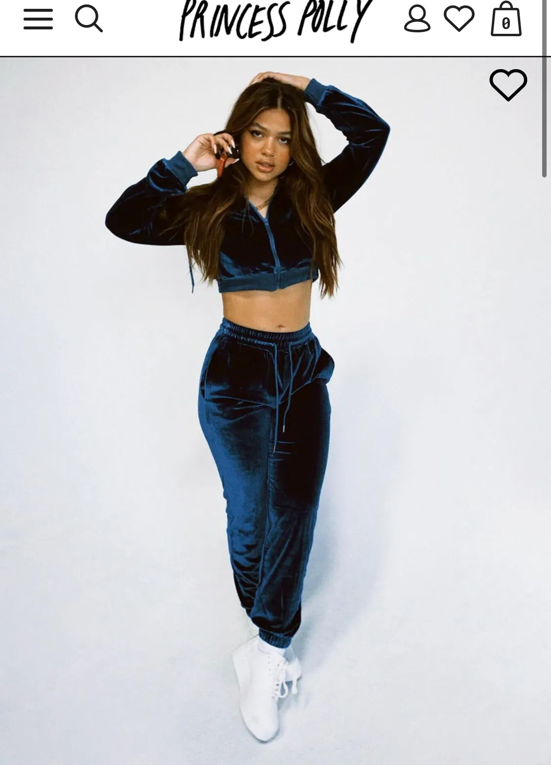 Princess Polly Velour Track Suit - Image 3