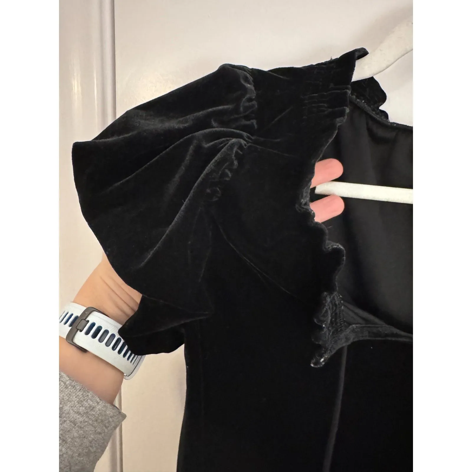 Womens Free People Terese Velvet Puff Sleeve Top Size S - Image 4