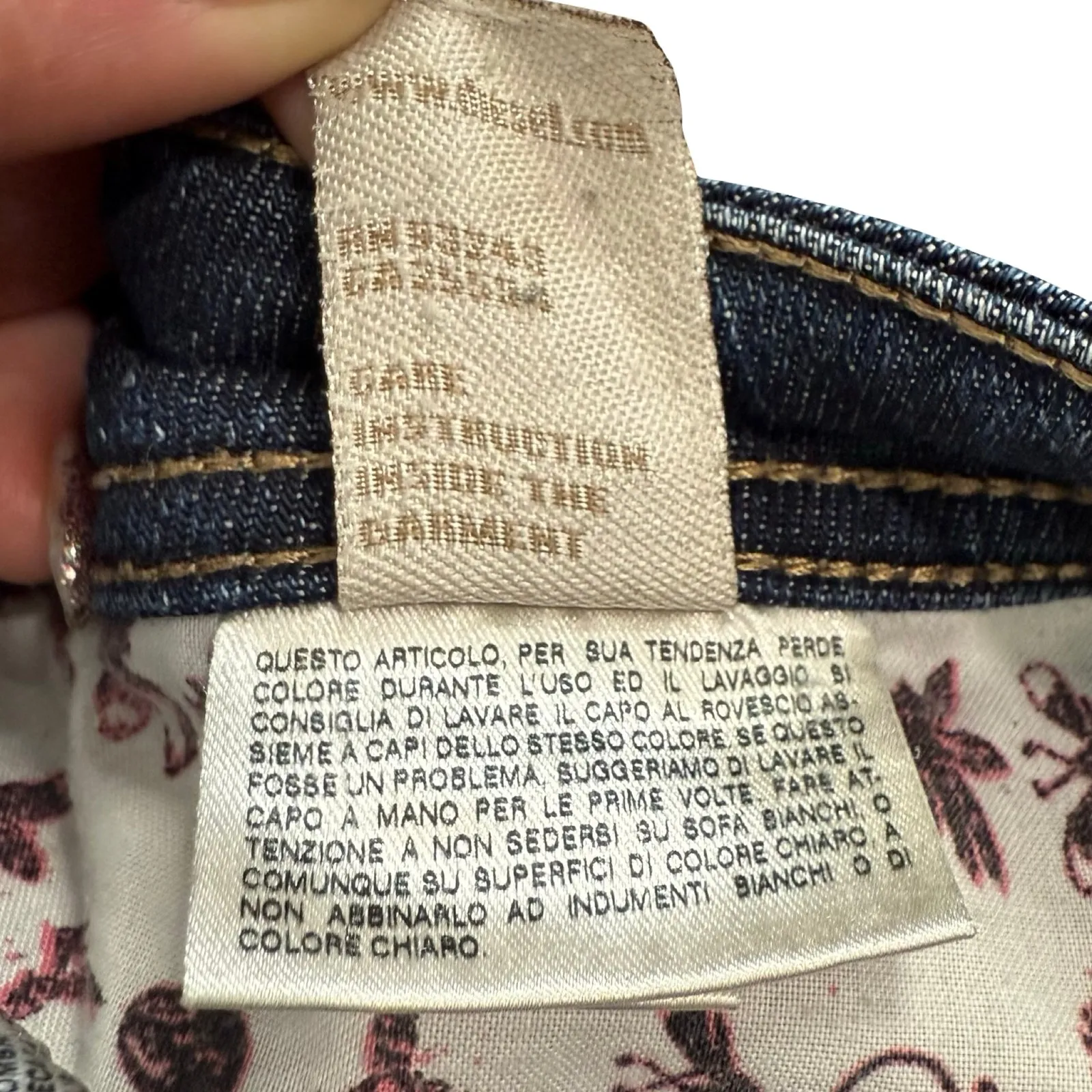 Diesel Dark Wash 008AA Stretch Clushy Back Zipper Low Rise Skinny Jeans size 29 - Image 11