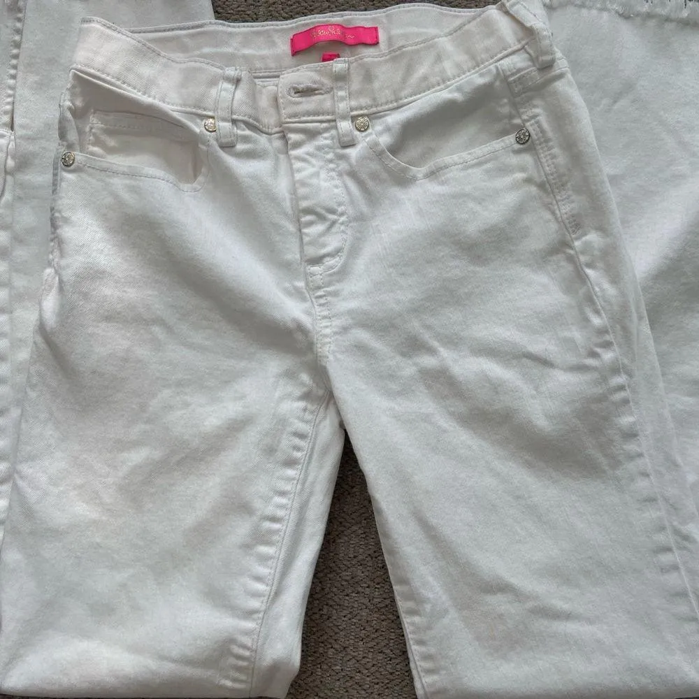 Lilly Plitizer Women's White Jeans size 00 - Image 4