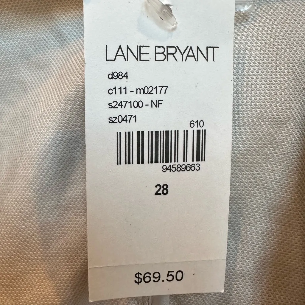 Lane Bryant Cream Embroidered Boho Chic Career Blazer Jacket Plus Size 28 NWT - Image 9