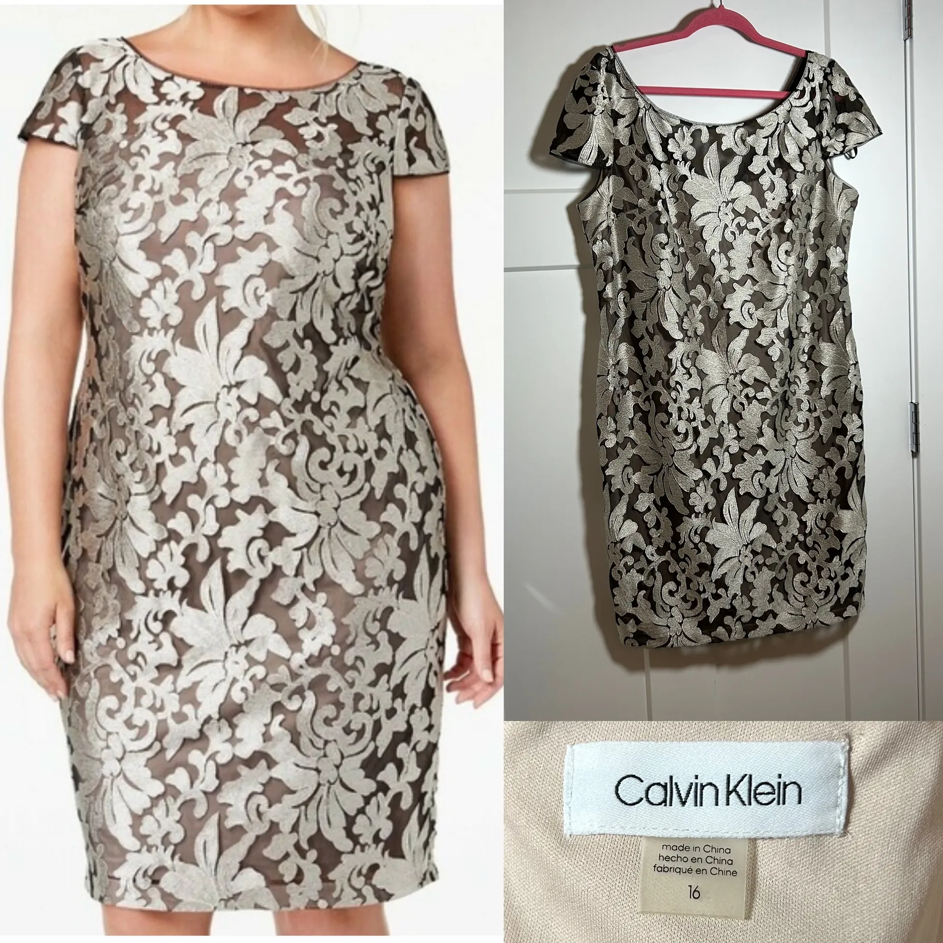 Size 16 Calvin Klein formal dress - Image 2