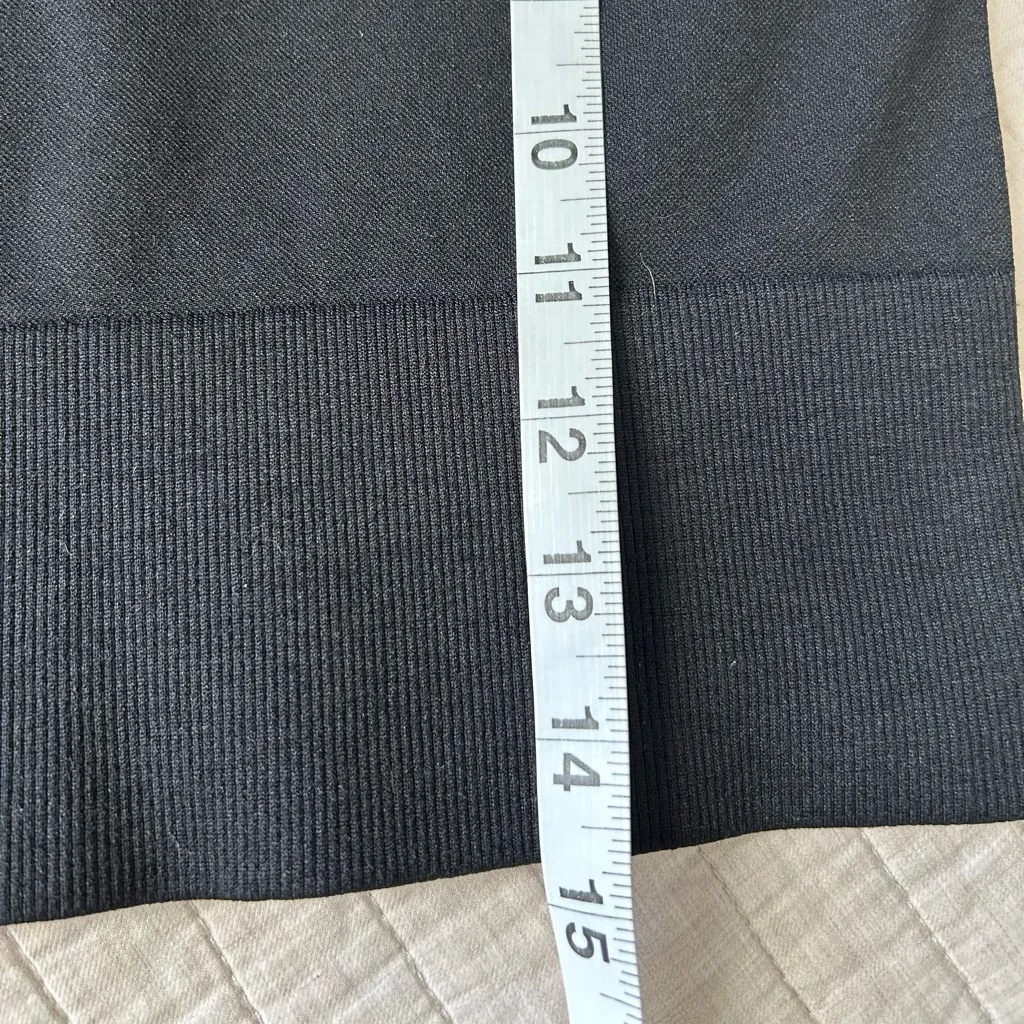 Aerie Offline black seamless workout lounge crop tee shirt S - Image 5