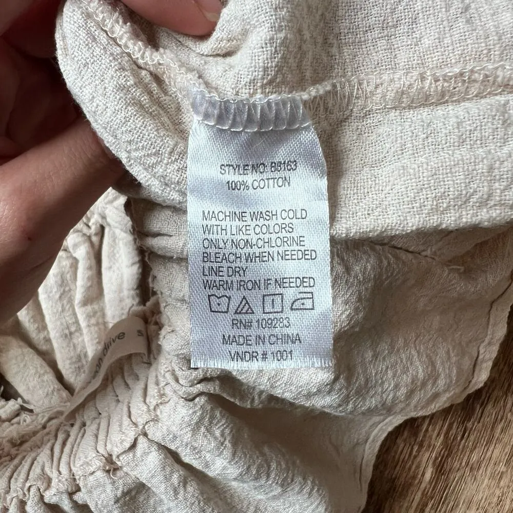 Ocean Drive Beige Beachy vibes summer inspo casual beach easy Halter Top - Image 4