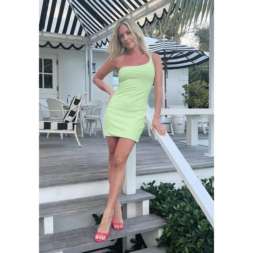 Gauge81 Erla One Shoulder Dress in Green XSmall Womens Mini Cocktail Size XS - Image 9
