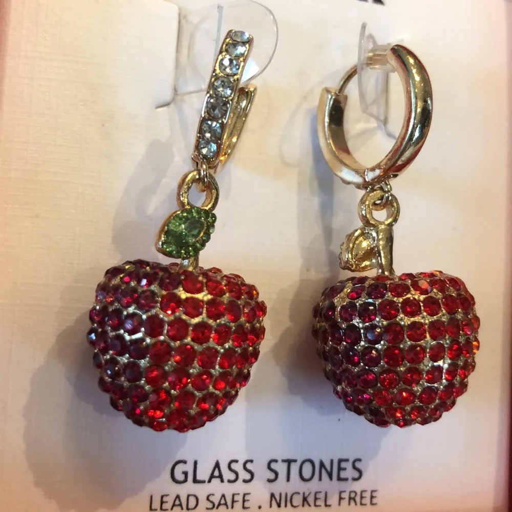 Piper K nwt Red Apple Earrings teacher - Image 2