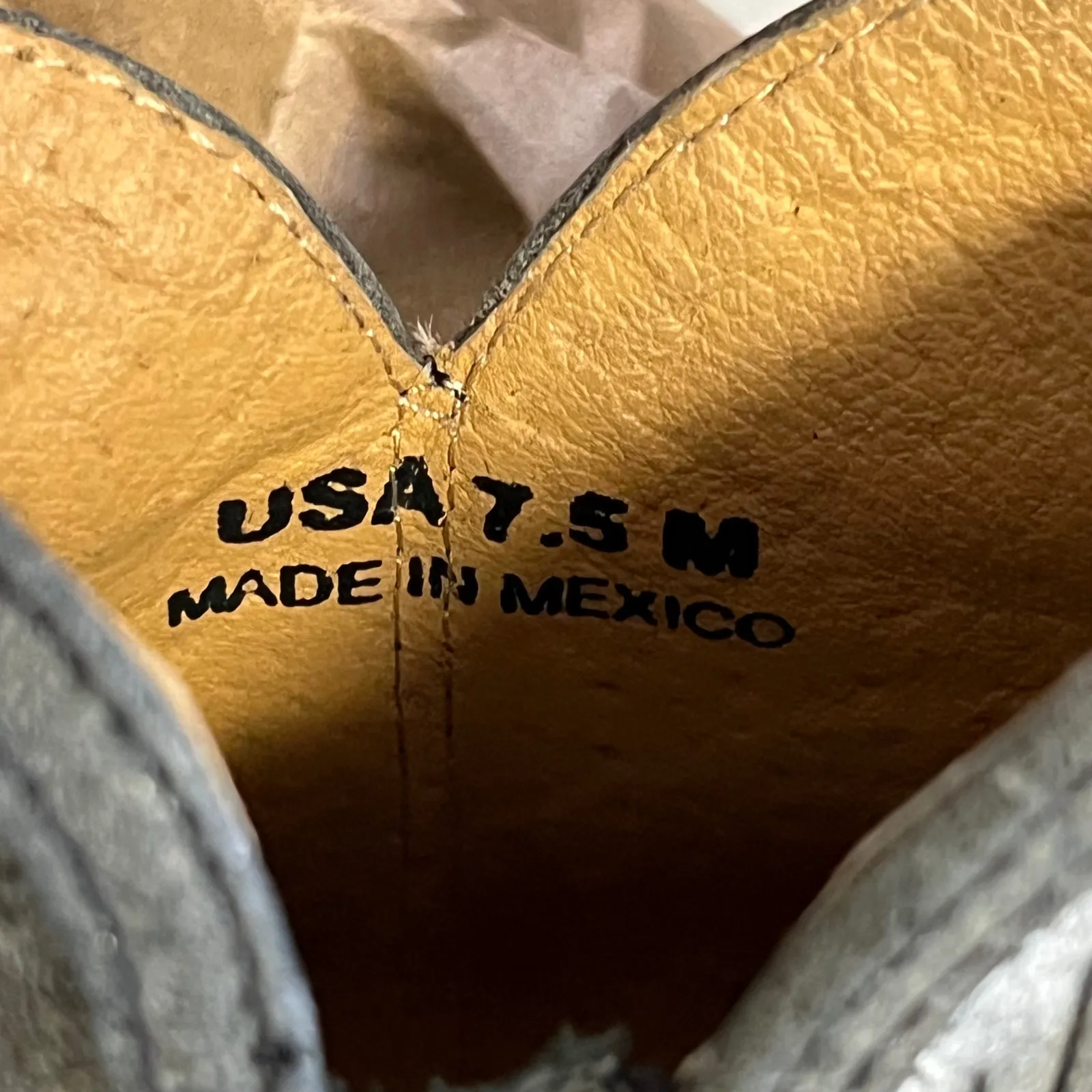 Sterling River Boots Fringe Western Ankle‎ Booties Women's Size 7.5M Gray - Image 6