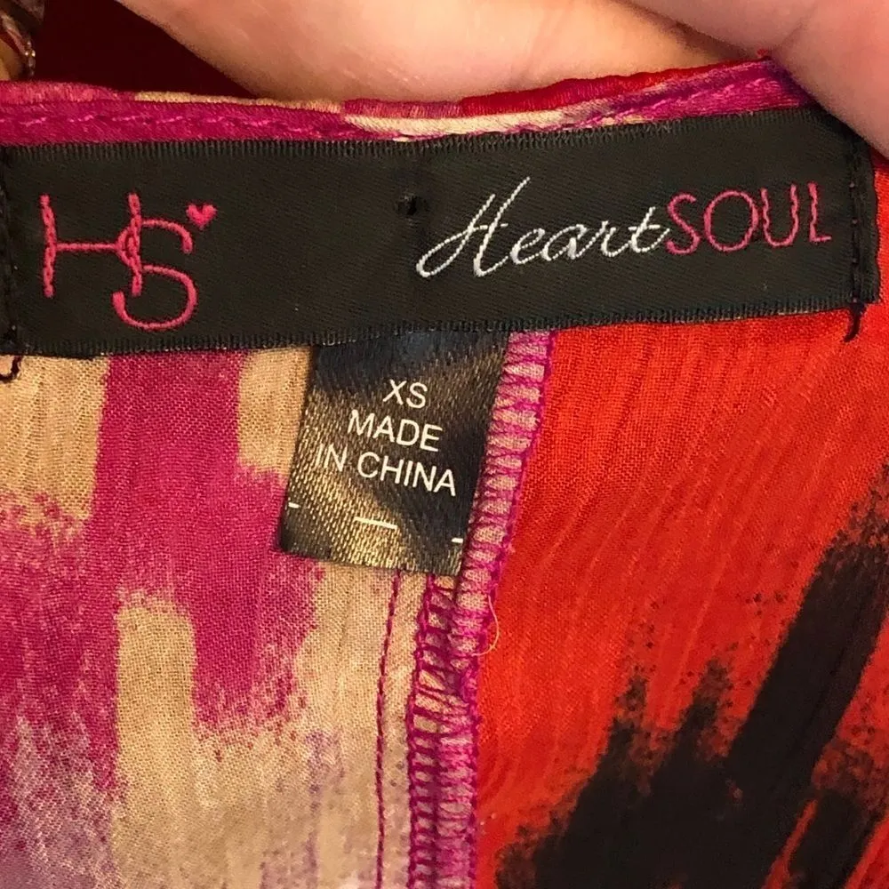 Heart Soul Cold Shoulder Top Purple Size XS - Image 7