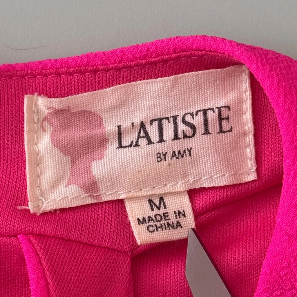 Latiste by Amy Fit & Flare Dress – Hot Pink – Size Medium - Image 5