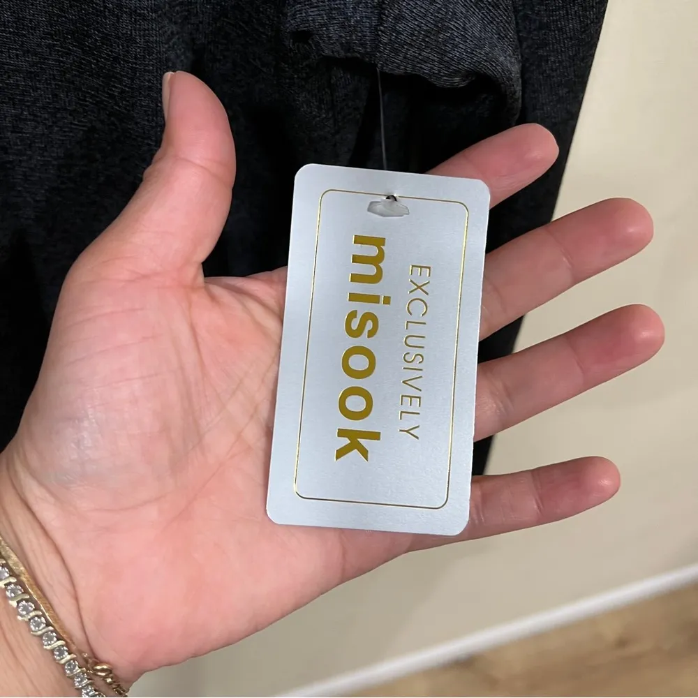 NWT Exclusively Misook Button Cardigan Jacket Acrylic Knit Heather Black Gray 2X - Image 3