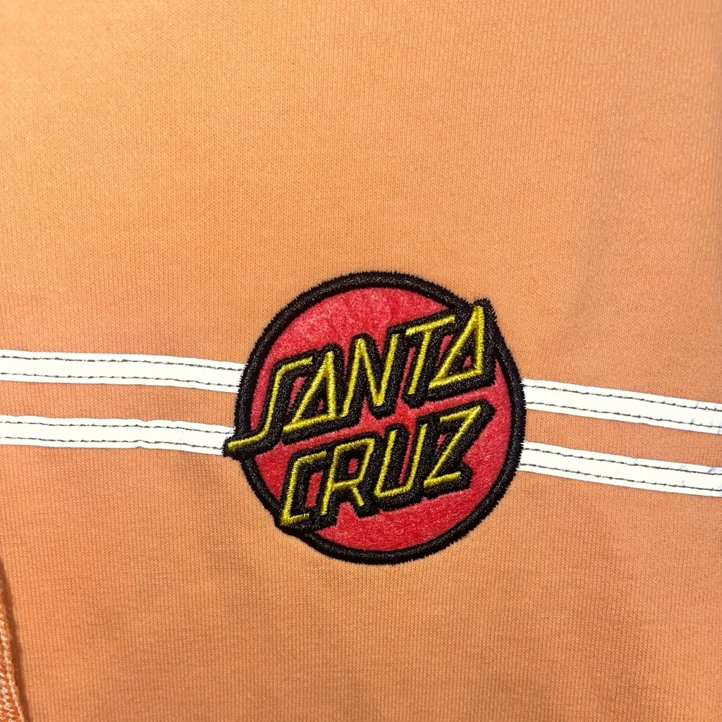 Santa Cruz Women’s Reflective Stripe Hoodie | Peach Orange | Size Small - Image 2