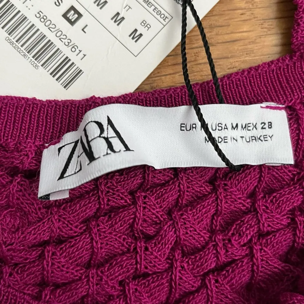 ZARA  Textured Stretch One-Shoulder Crop Top - Size M - NWT - Image 5