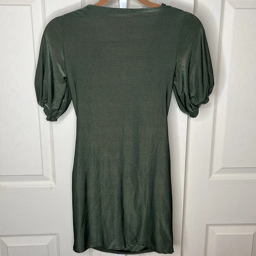 Boohoo Night V Neck Mini Dress - Image 4