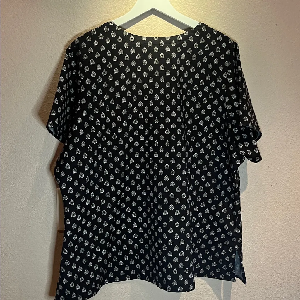 Vera Bradley Women’s Scrubs Scrub Top V Neck Black 2X Medical Dental - Image 7