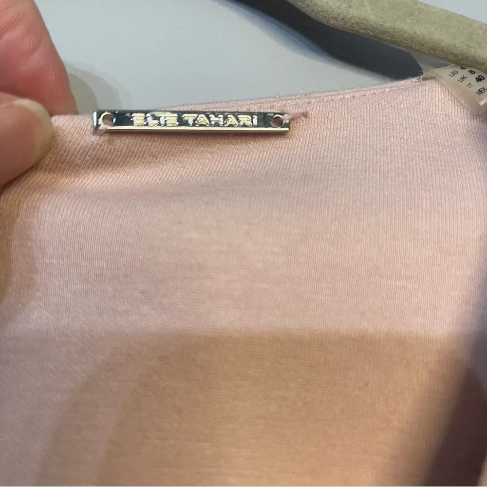 Elie Tahari Soft Pink Moriah A-line dress Size 4 - Image 3