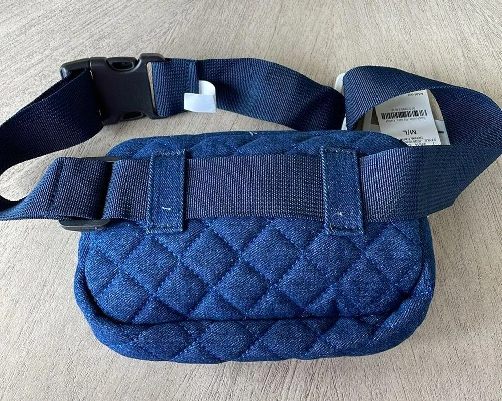 Jenni Quilted Denim Belt Bag NWT - Image 6