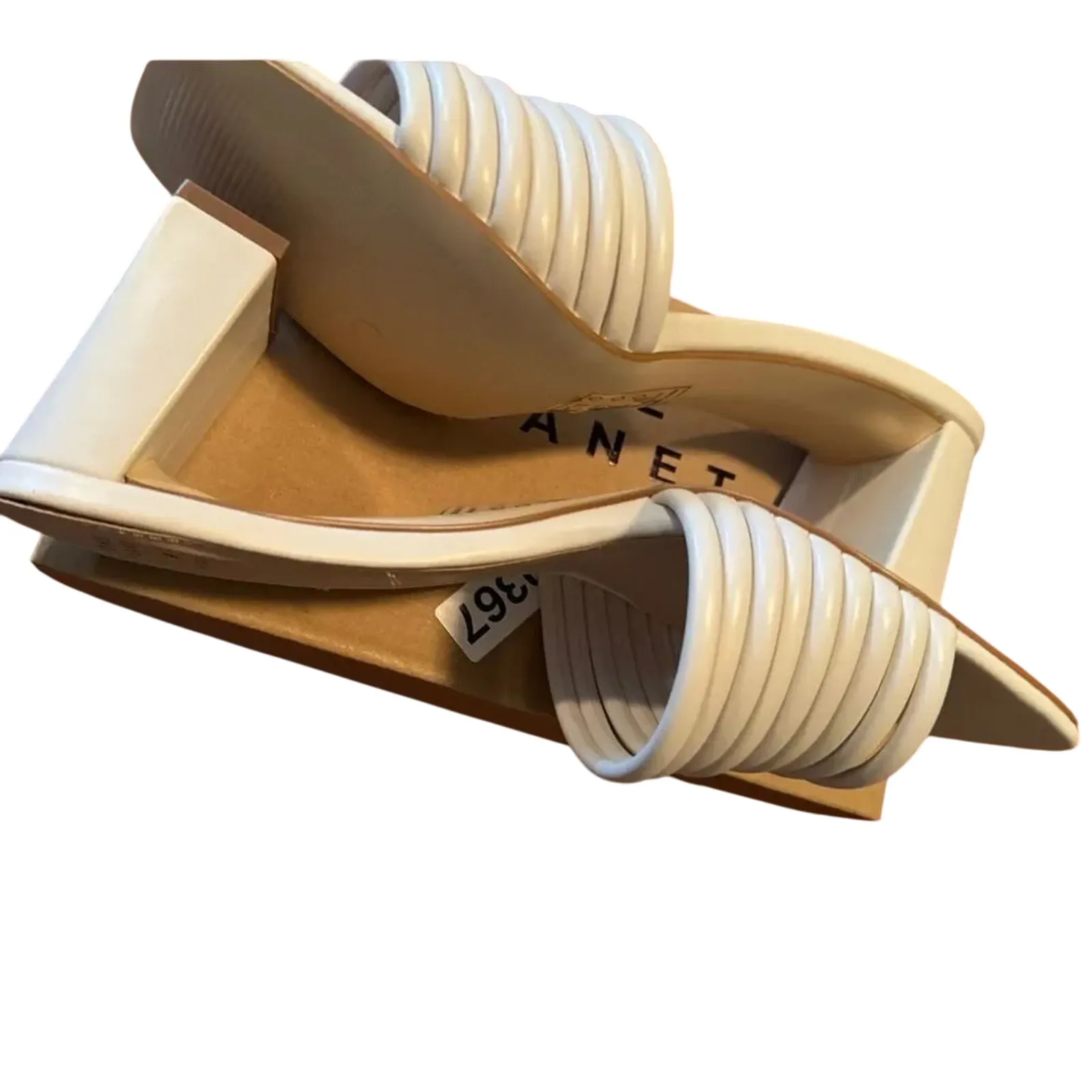 ONE PLANET by QUPID Kerstin Strappy Block Heel Sandal, Size 10, New w/ Tag Box - Image 9