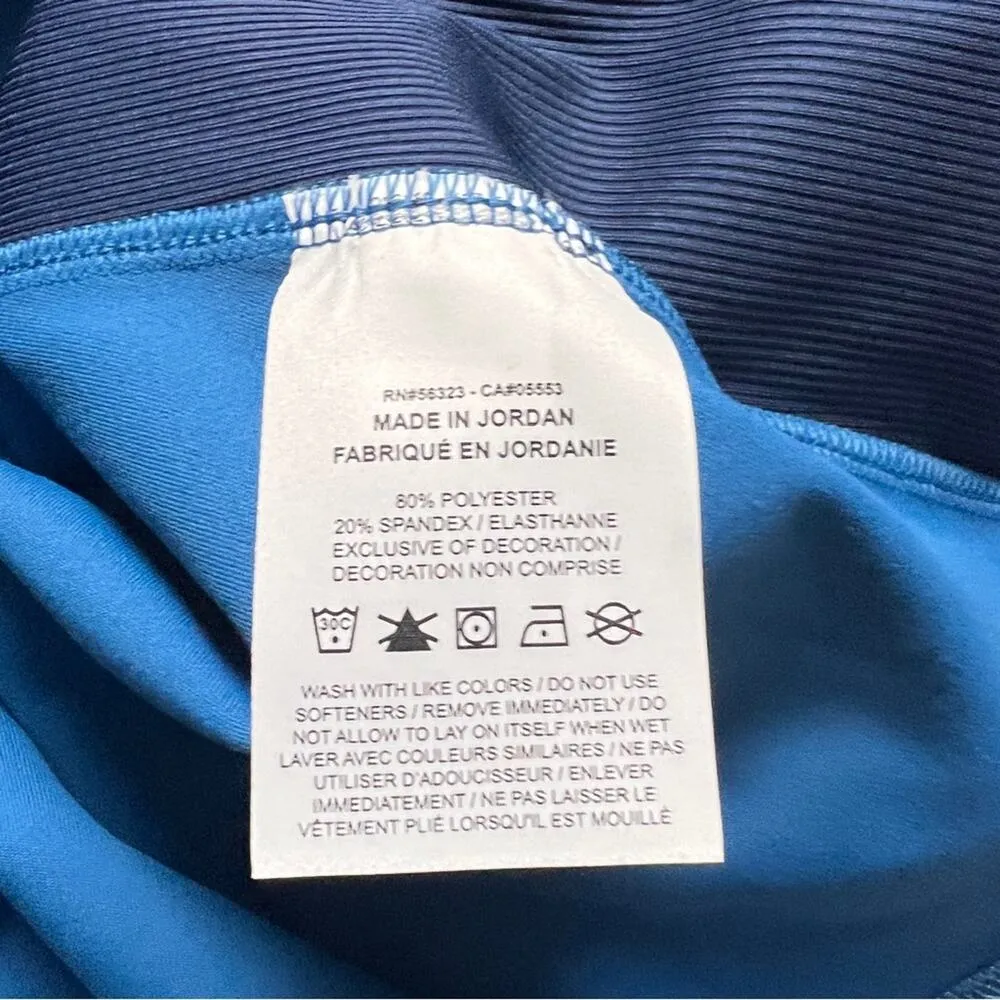 Nike Women’s Sporty Athletic Open Back Yoga Training Logo Two Color Tank Sz XL - Image 8