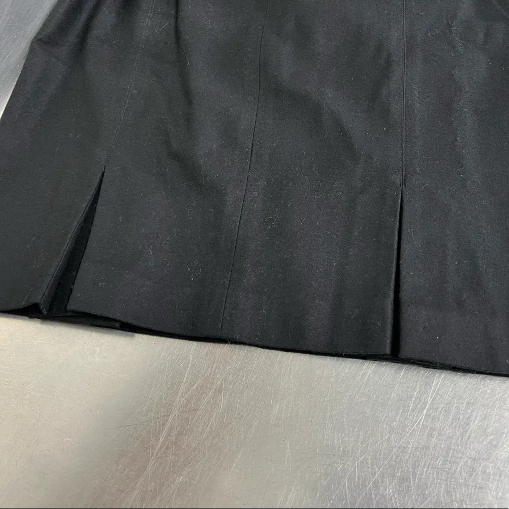 Banana Republic Black Wool Blend Lined Skirt - Size 8 - VGUC - Image 4