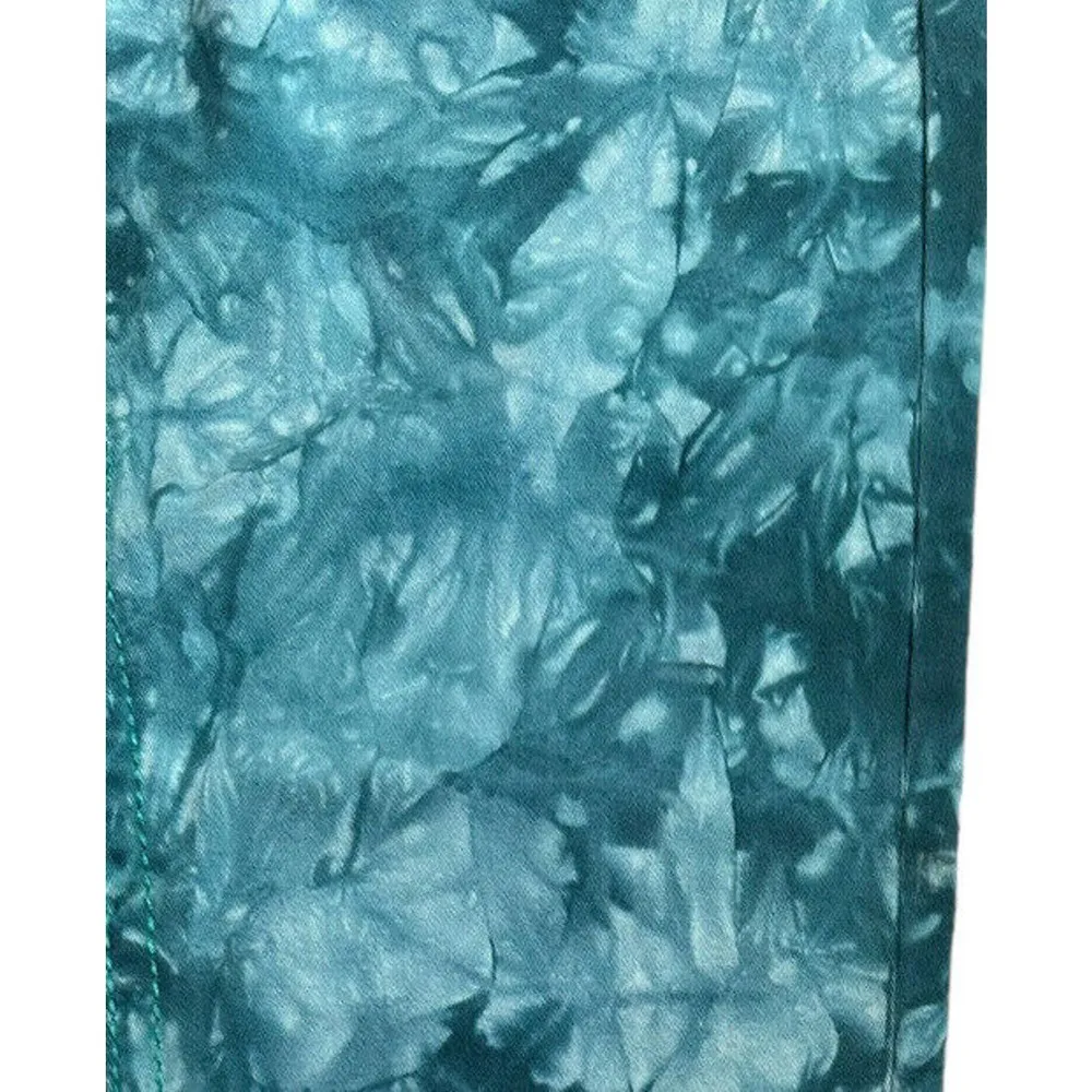 NEW Royal Premium Womens Turquoise Tie Dye Ankle Skinny Leg Jeans Blue Size 6 - Image 2