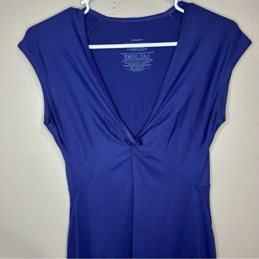 Patagonia Bandha twist front v neck knee length dress women's size small - Image 2