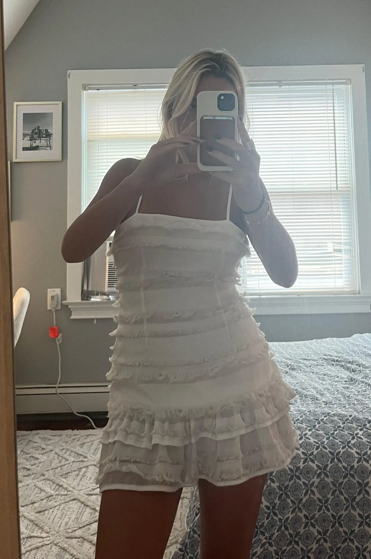 White Mini Dress - Image 2