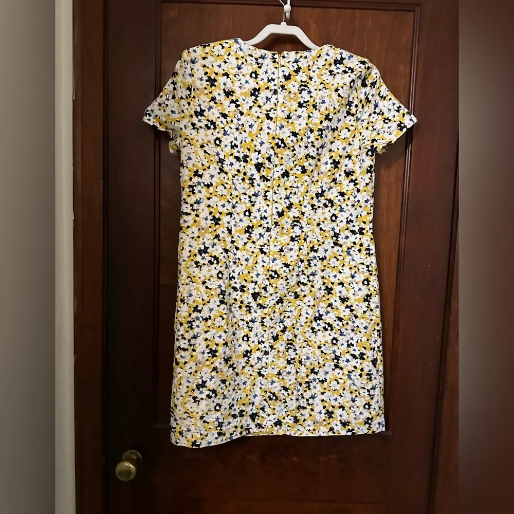 Ann Taylor Yellow Floral Shift Dress Size 8 - Image 5
