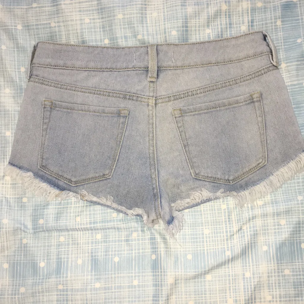 PacSun  Low Rise Embroidered Denim Shorts - Image 4
