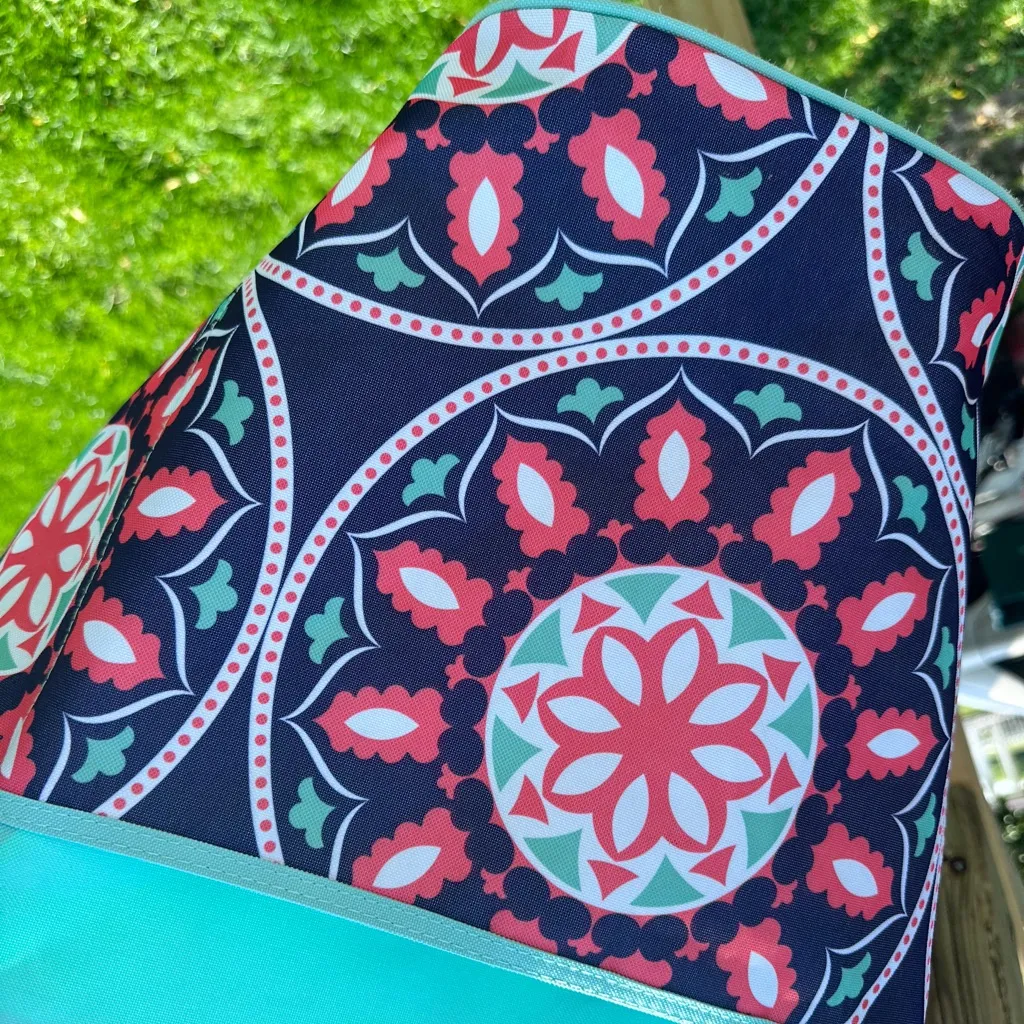 Gecko Brands Oversized Beach Tote‎ Bag Medallions Blue - Image 8