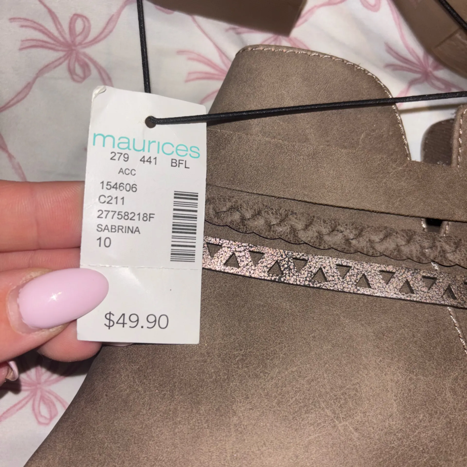 Maurices Brown Women's Oped Toe Heel Boots size 10 - Image 4