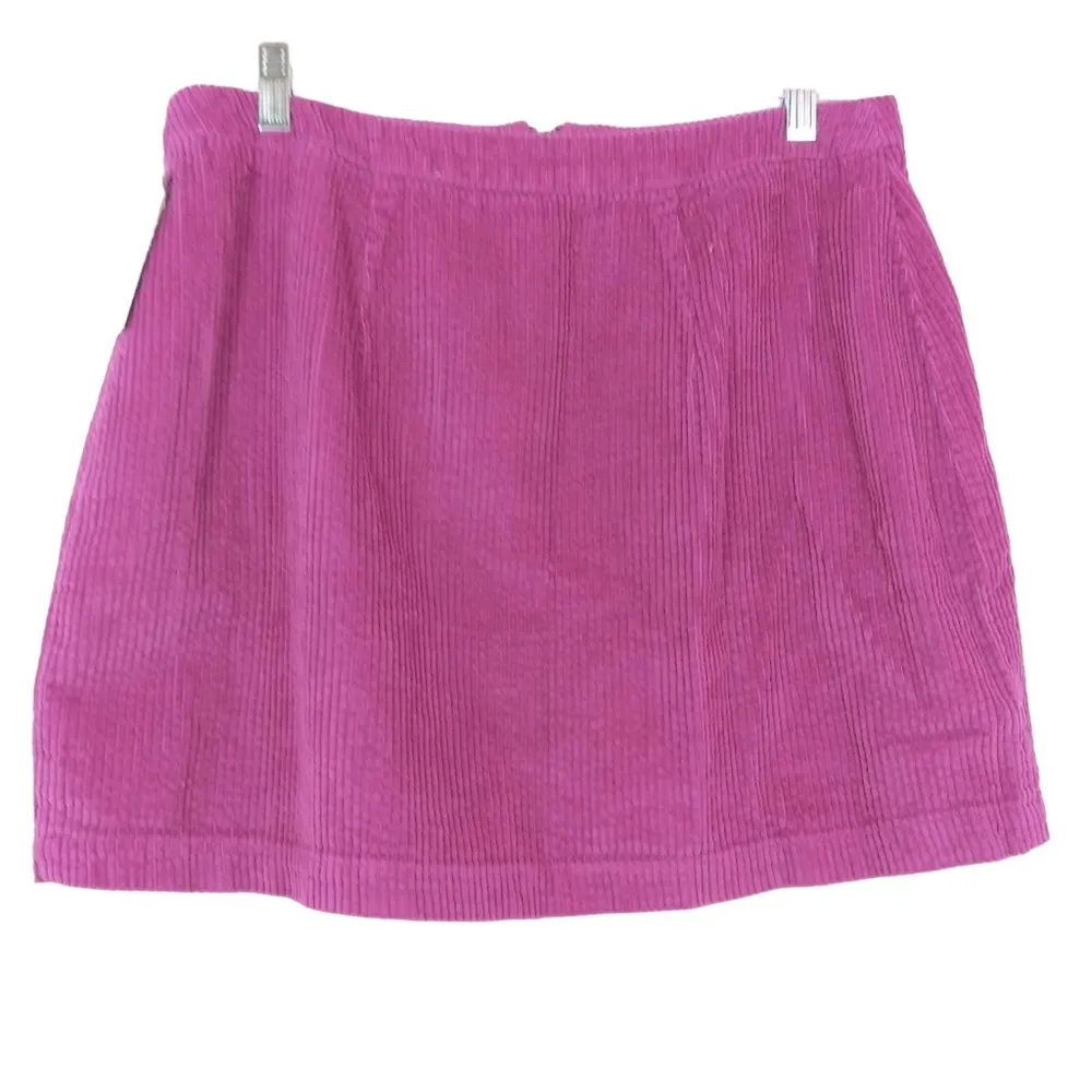 Wild Fable - Women's Zip Front Corduroy Mini Skirt Size L - Image 3