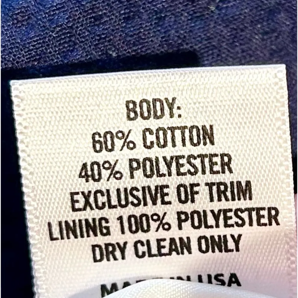 LAUREN JAMES Bailey Ruffle-Trimmed Seersucker Shift  Dress in Navy Coastal Sz S - Image 10