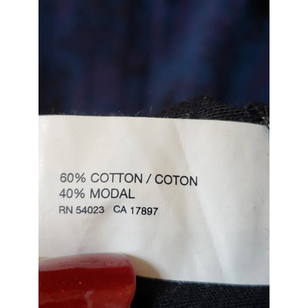 Gap Smocked Long Maxi Dress Women's Small Black Blue Geo Print Off The Shoulder - Image 10