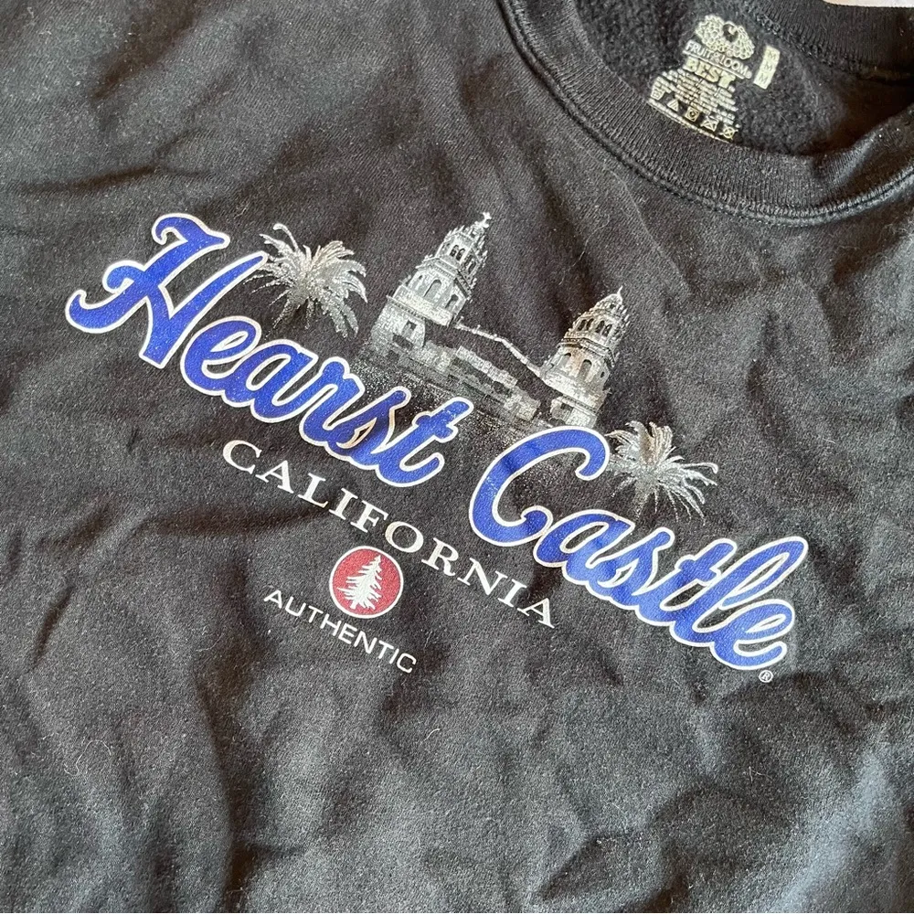 Hearst Castle California Destination Crewneck Sweatshirt Medium Unisex - Image 2